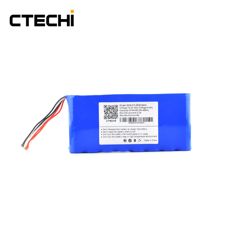 Best 14.4V 14.8V 12V 5200mAh Lithium ion Battery Pack for Handheld stage light power supply Factory Price-CTECHi 5