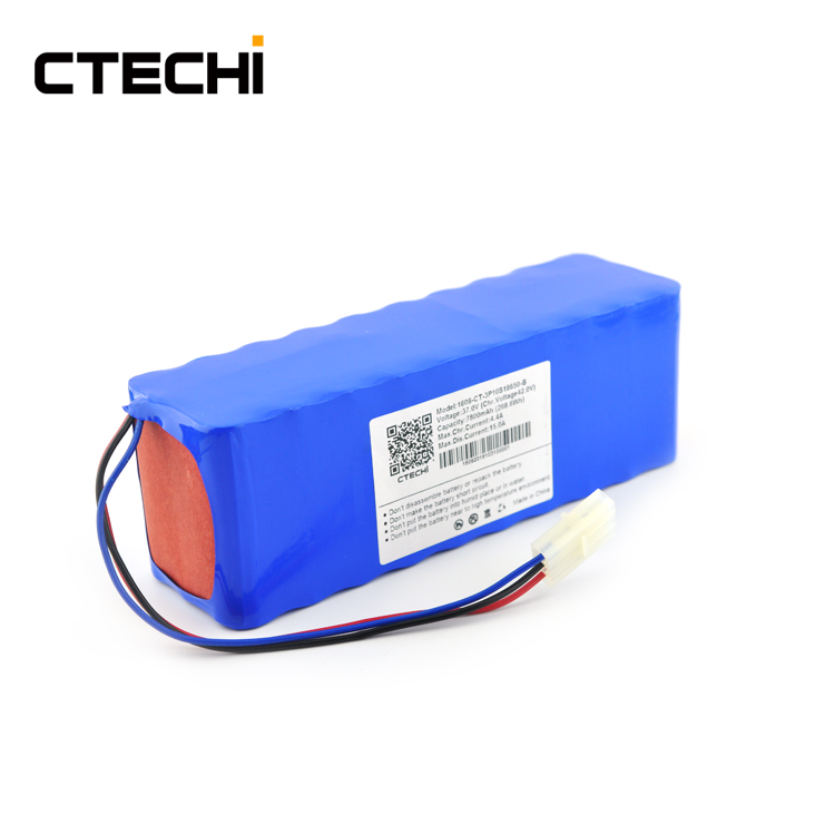 Professional 37V 7.8Ah Rechargeable Lithium ion Battery Pack for Security Products Supplier-CTECHi 5