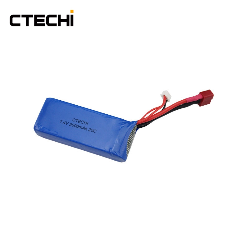 7.4V 2000mAh 2S 2s lipo battery rc battery FPV UAV Drone battery factory 1