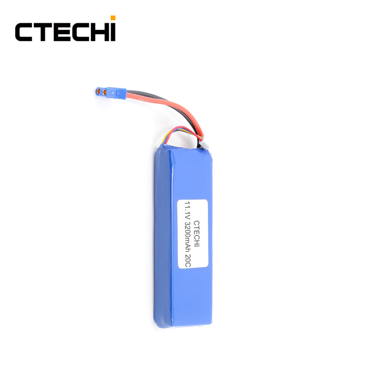 Beste 3S 11,1 V 3200 mAh 20C Lithium-Ionen-Batterie Hochstrom RC DRONE FPV UAV Batterie Fabrikpreis-CTECHi 2