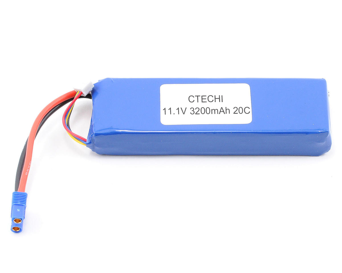 Beste 3S 11,1 V 3200 mAh 20C Lithium-Ionen-Batterie Hochstrom RC DRONE FPV UAV Batterie Fabrikpreis-CTECHi 1