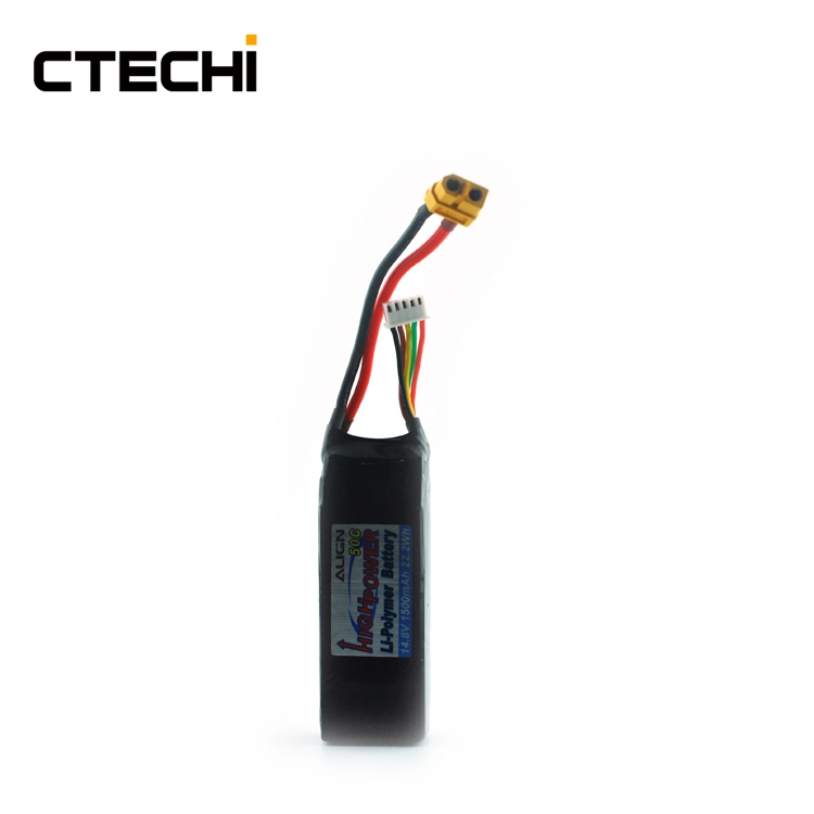 Oem 14.8V 1500mAh 4S 5C 10C 15C 20C 25C 50C 70C polymer battery lithium battery lipo battery pack drone battery rc battery fpv battery uav battery Factory Price-CTECHi 1
