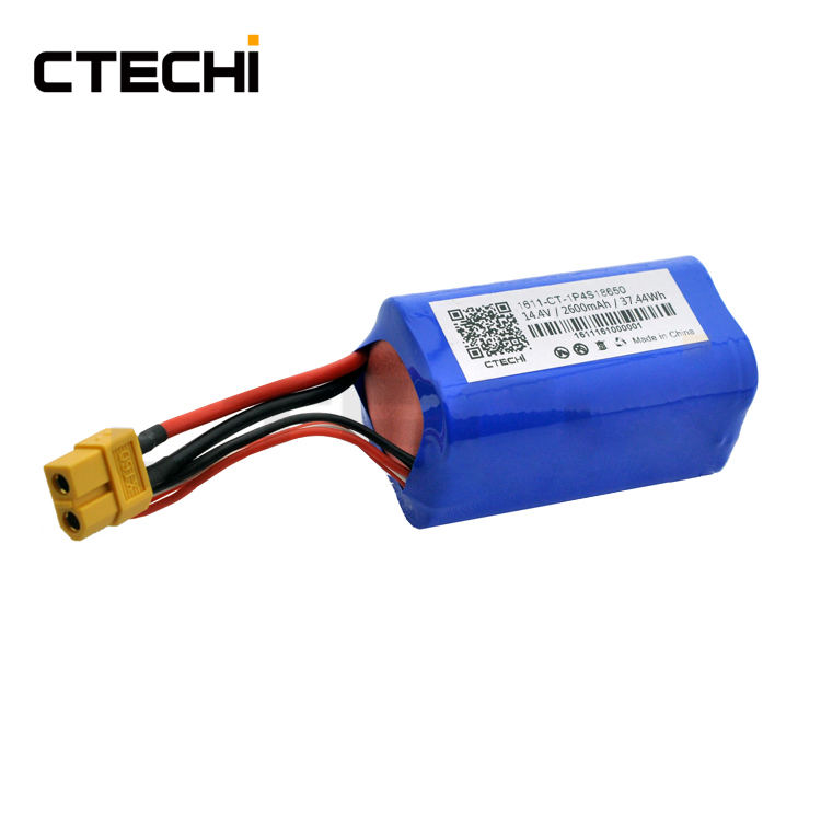 14.4V 18650 2600mAh 4S Lithium ion battery pack rc battery drone battery li-ion batteries lithium polymer battery 2