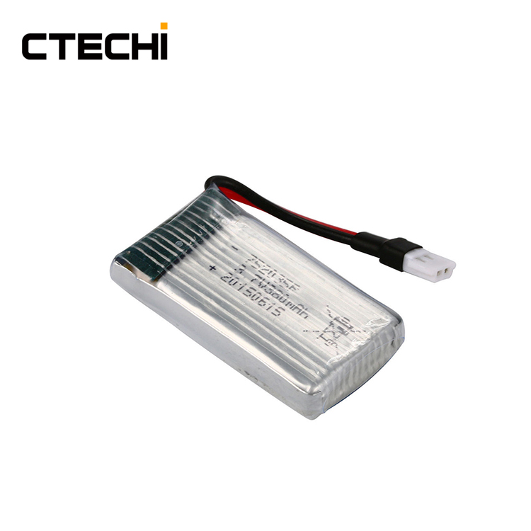 3,7V 380mAh 25C Lipobatterien Industriedrohnen einschließlich Drohnenbatteriesatz UAV-Batterien wiederaufladbare Drohnenbatterien 1