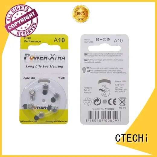 CTECHi high quality rechargeable zinc air battery supplier for hearing aid 1