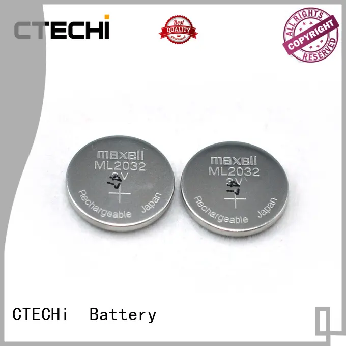 Rechargeable lithium button battery ML2032 3V 1