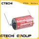 CTECHi solder tab maxell lithium battery personalized for smart meter 1