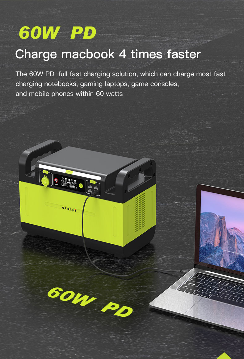 CTECHi 1500w power station personalized for back up 5