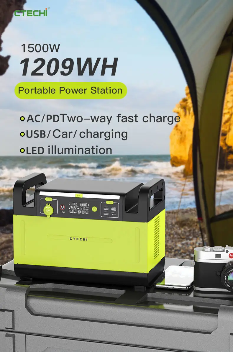 certificated lithium portable power station factory for camping 2