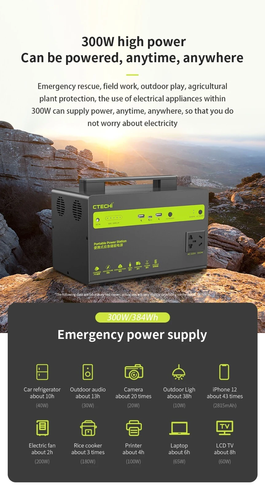 stable battery power station customized for outdoor 5