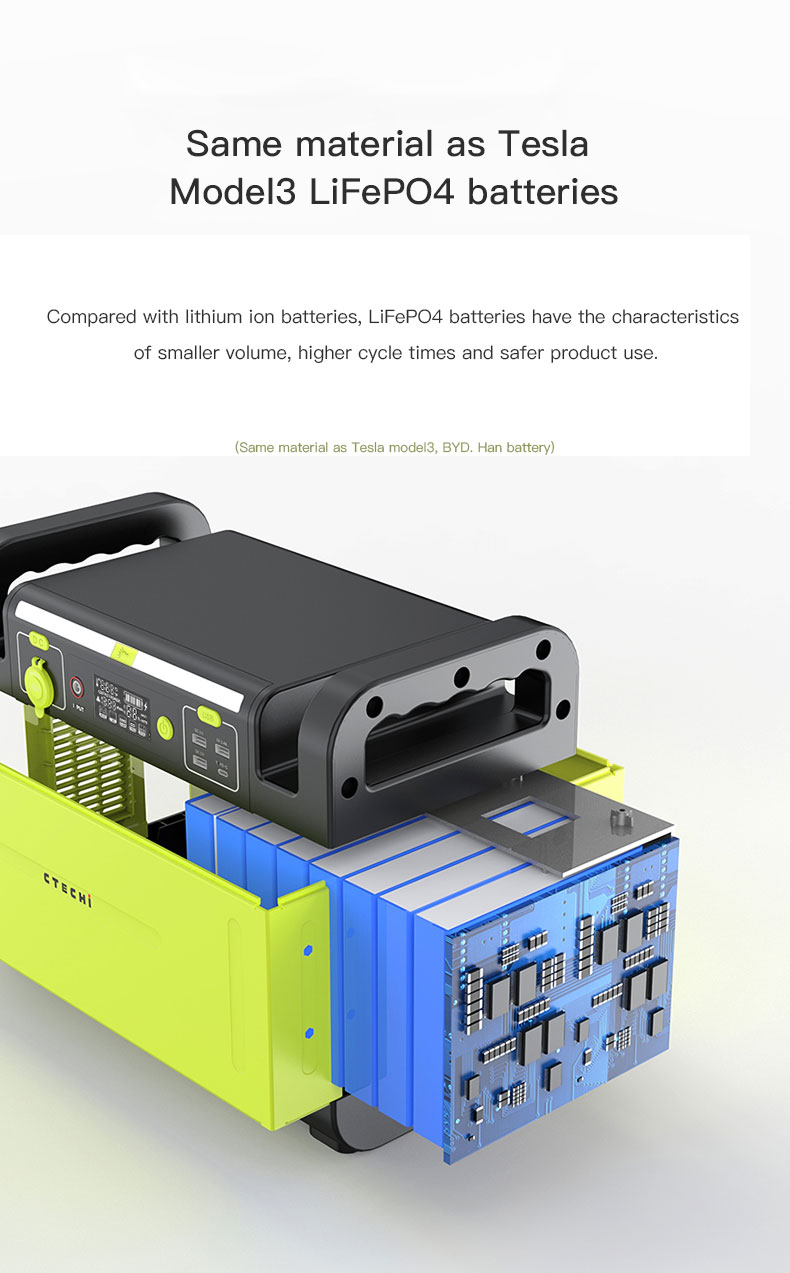 CTECHi professional 1000w power station manufacturer for back up 5