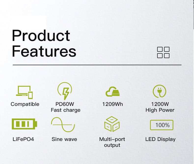 CTECHi professional 1000w power station manufacturer for back up 3