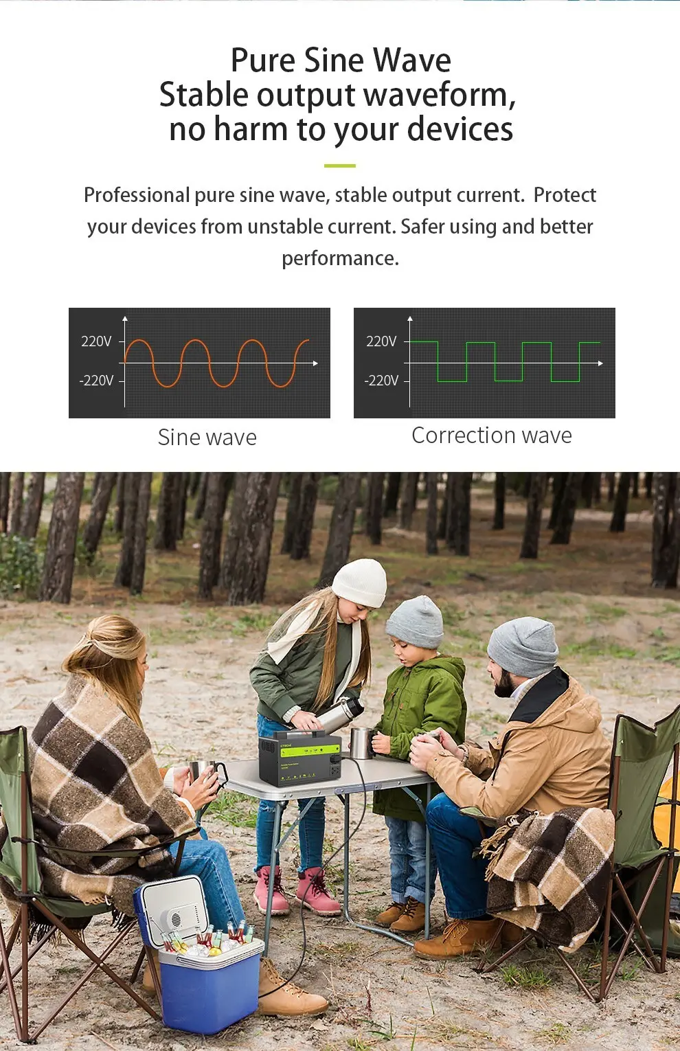 CTECHi outdoor power station personalized for household 6