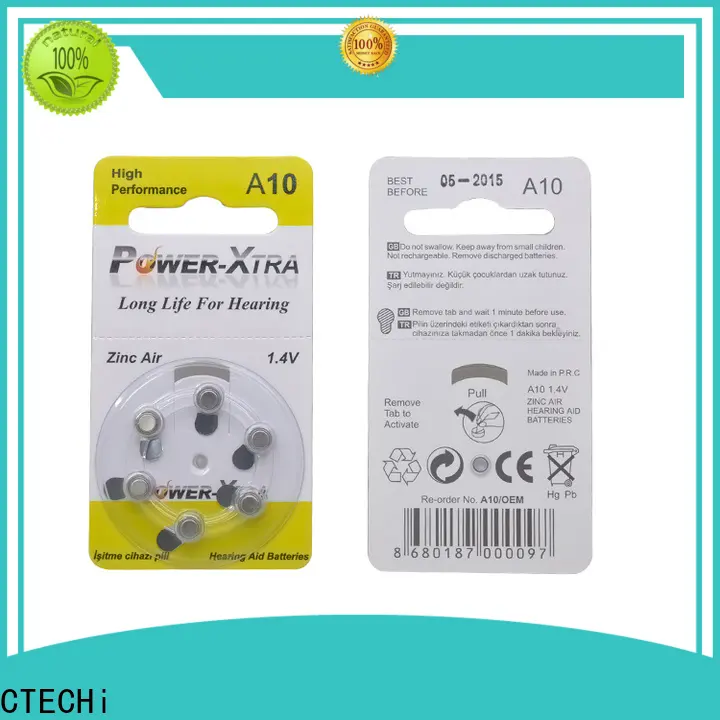 CTECHi rechargeable zinc air battery wholesale for hearing aid 1