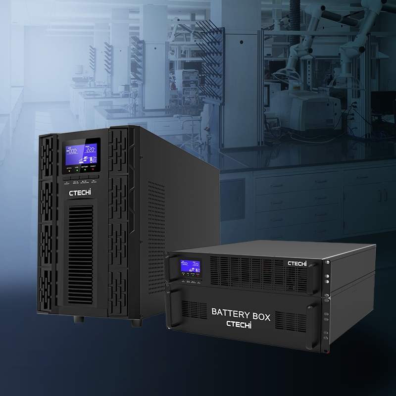 CTECHI 110 V High-Voltage LiFePO₄ UPS (6–10 kVA) – Tower & Rack-Mount, Online Double-Conversion for Data Centers 1