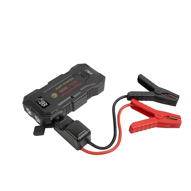 CTECHI CT-22 12V 10000mAh Car Emergency Jump Starter – 3000A Peak, Fast-Charging Power Bank with LED Flashlight 6