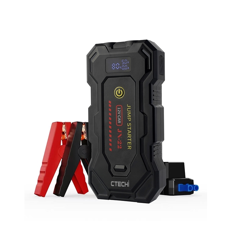 CTECHI CT-22 12V 10000mAh Car Emergency Jump Starter – 3000A Peak, Fast-Charging Power Bank with LED Flashlight 5