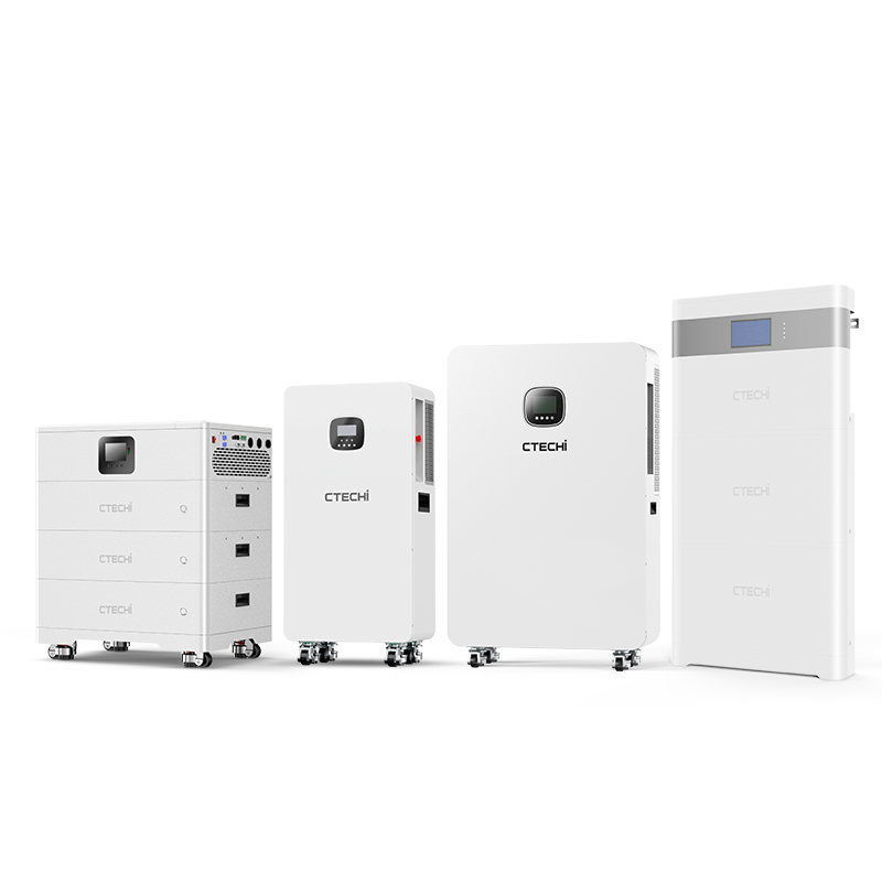 CTECHI All-in-One-Solarenergiespeichersystem für Privathaushalte – Integrierte LiFePO₄-Batterie und Wechselrichter (5–16 kWh, 3,5–8 kW, Wandmontage) 1