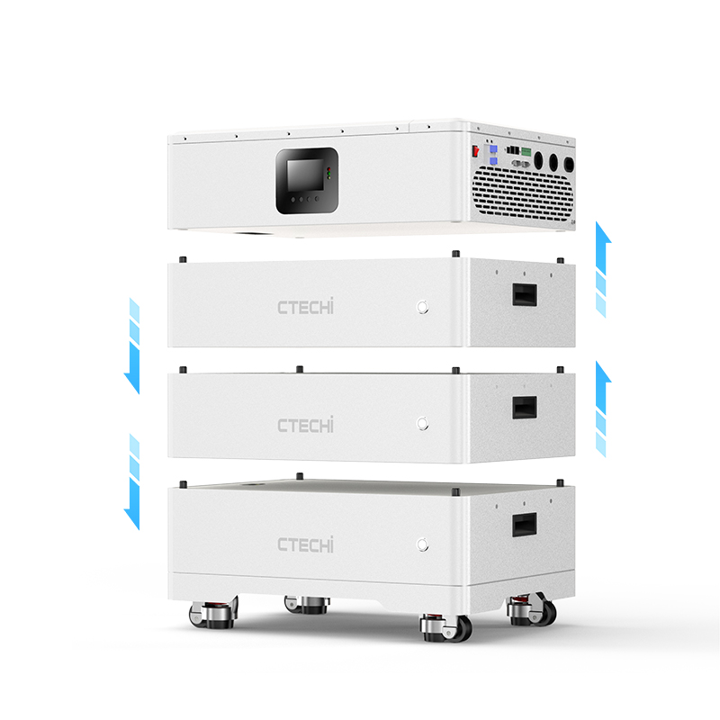 CTECHI All-in-One-Solarenergiespeichersystem für Privathaushalte – Integrierte LiFePO₄-Batterie und Wechselrichter (5–16 kWh, 3,5–8 kW, Wandmontage) 8