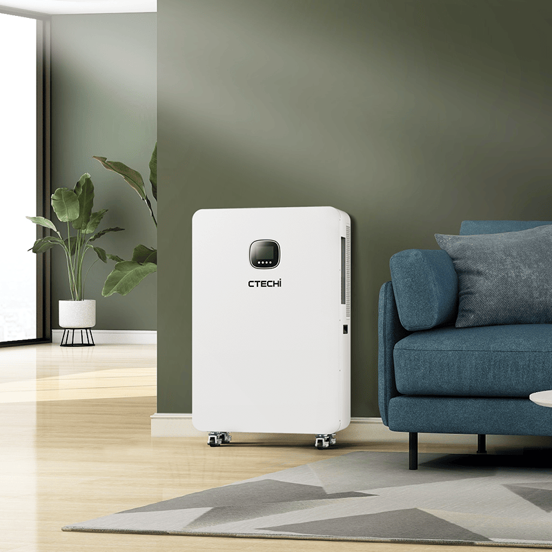 CTECHI All-in-One-Solarenergiespeichersystem für Privathaushalte – Integrierte LiFePO₄-Batterie und Wechselrichter (5–16 kWh, 3,5–8 kW, Wandmontage) 2