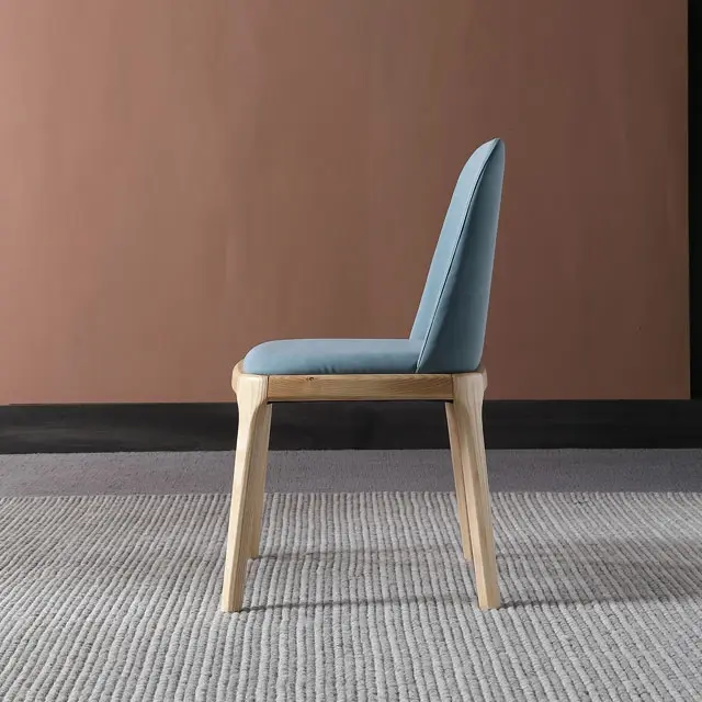 Custom Black Wood Dining Chair Factory 4