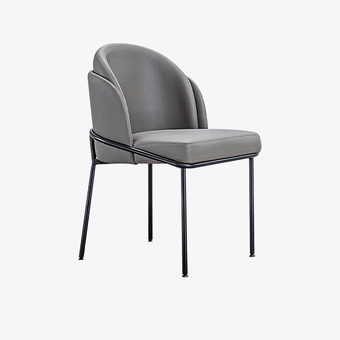 Grey Dining Room Cushioned Chair 1
