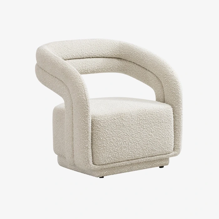 Sillón interior blanco minimalista de muebles de salón dormitorio interior 1