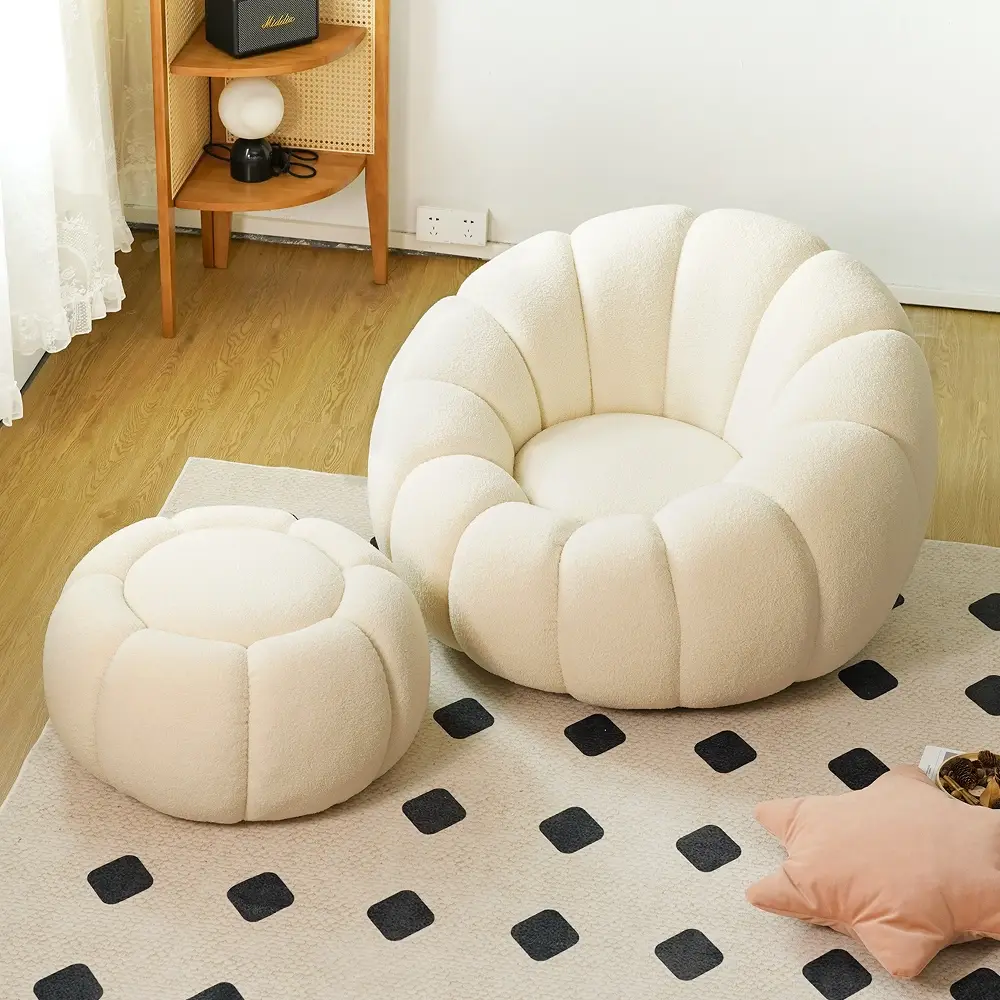 Sectional Living Room Furniture Teddy Fleece / Sherpa / Customized by MIGLIO 5792 2