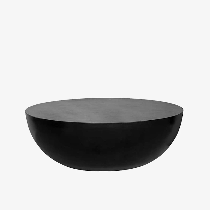 Mesa de café GRC redonda de interior/exterior 1