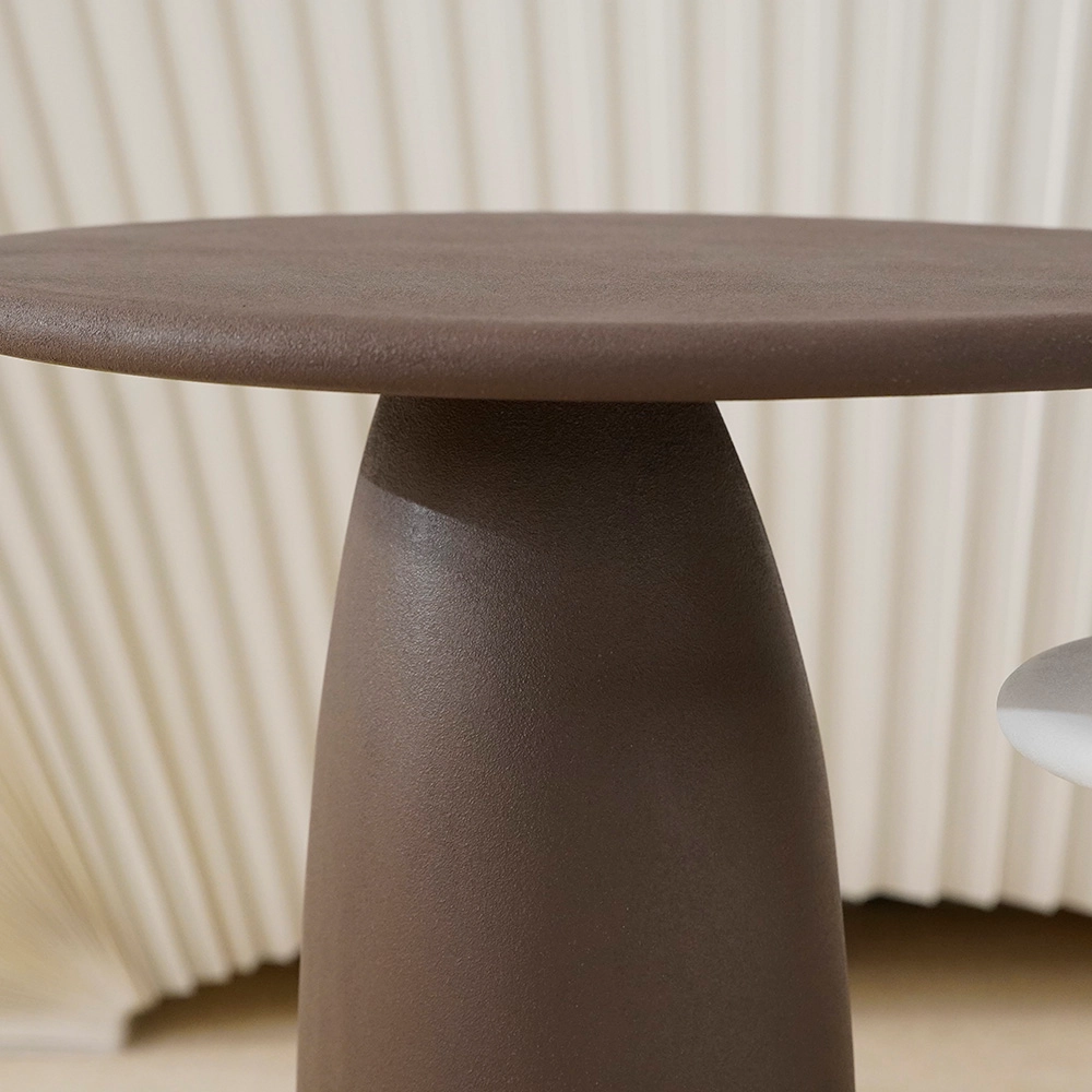 La mesa de centro minimalista de la fibra de vidrio de la nube fija las mesas auxiliares al aire libre 8