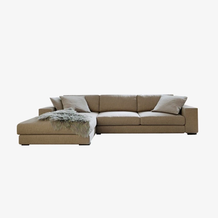 Sillón Loveseat Sofá con chaise y otomana 1