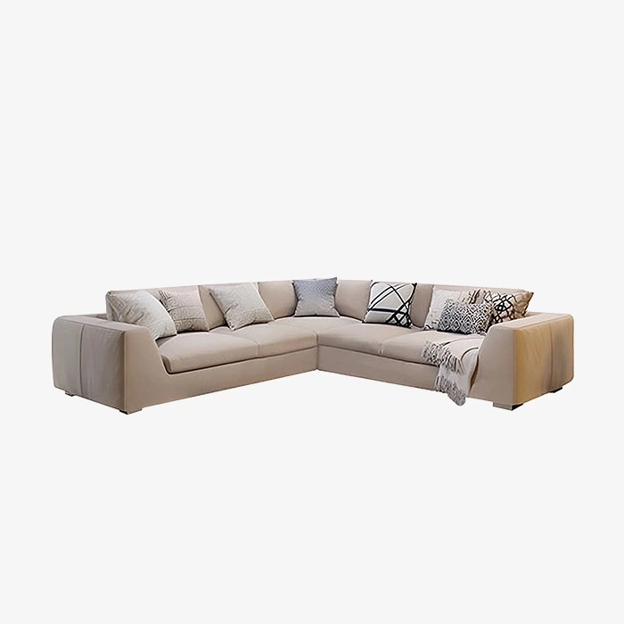 Living Room Corner Modular Couch Sectional Fabric Sofa 1