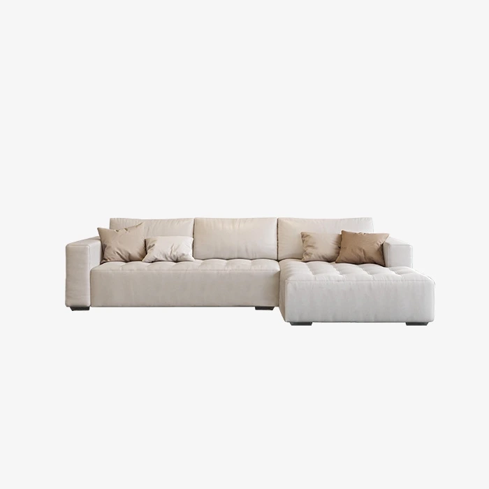 Beige Fabric Loveseat Sofa Lounge Couch Sofa 1