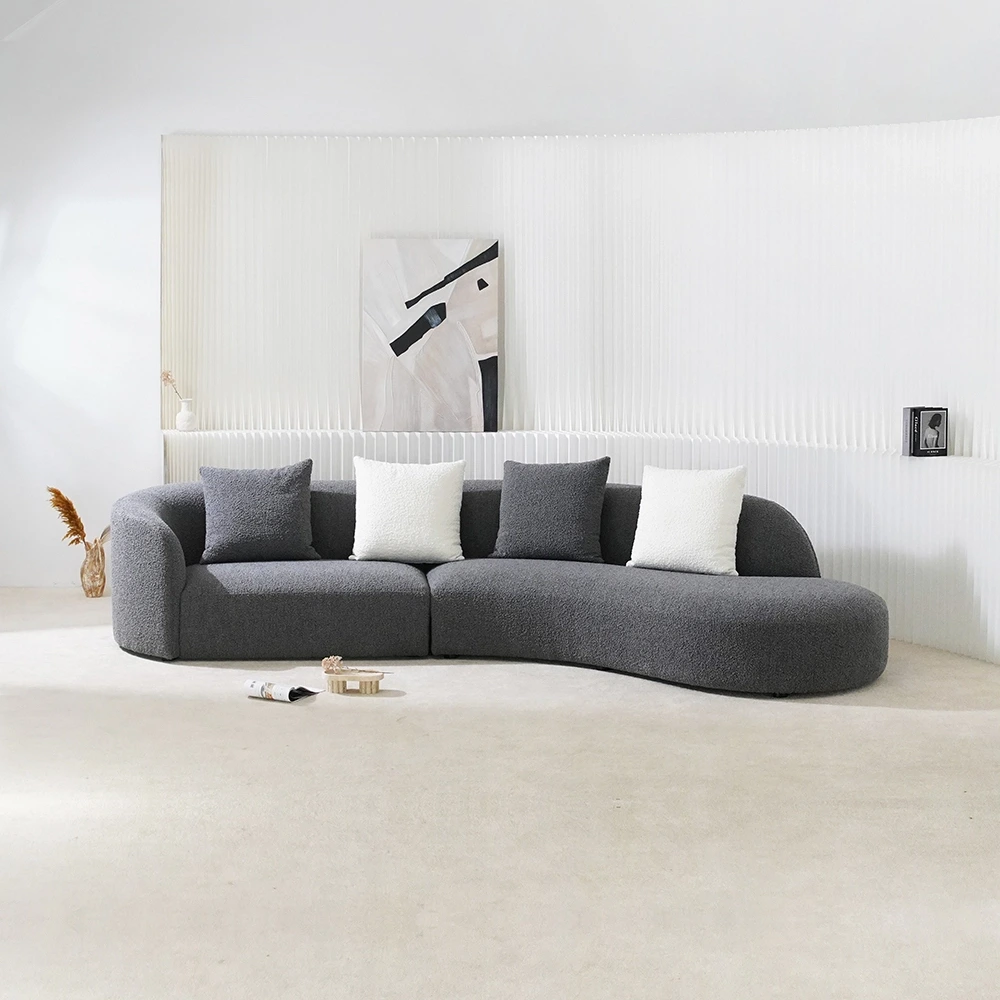 MIGLIO 5792 4 Seater L Couch Grey / Customizedmakers 3