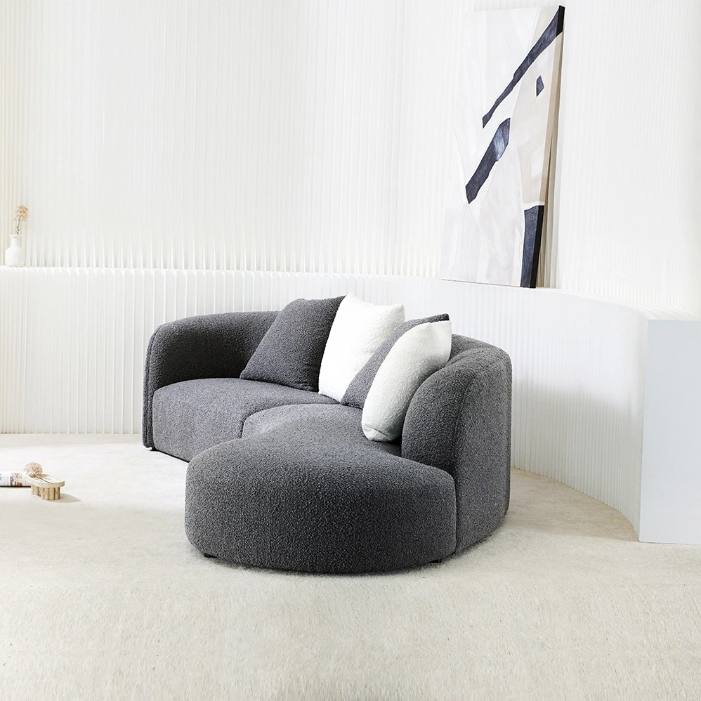 MIGLIO 5792 4 Seater L Couch Grey / Customizedmakers 4