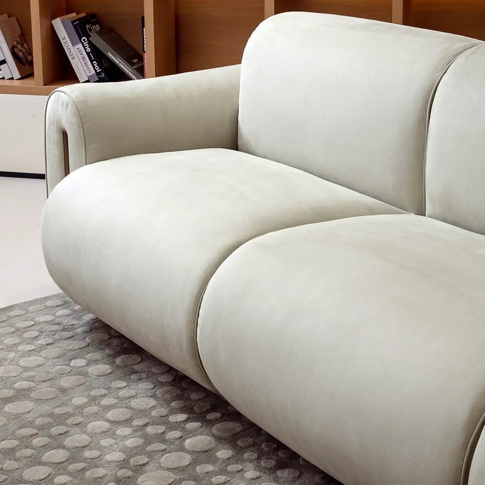 Bestmodern Living Room Furniture Light Grayish Green / Customized Microfiber Suede / Customized 3