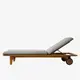 Pool Side Lounger Manufacturers Teak/ Sunbrella Fabric 2