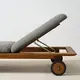 Pool Side Lounger Manufacturers Teak/ Sunbrella Fabric 3