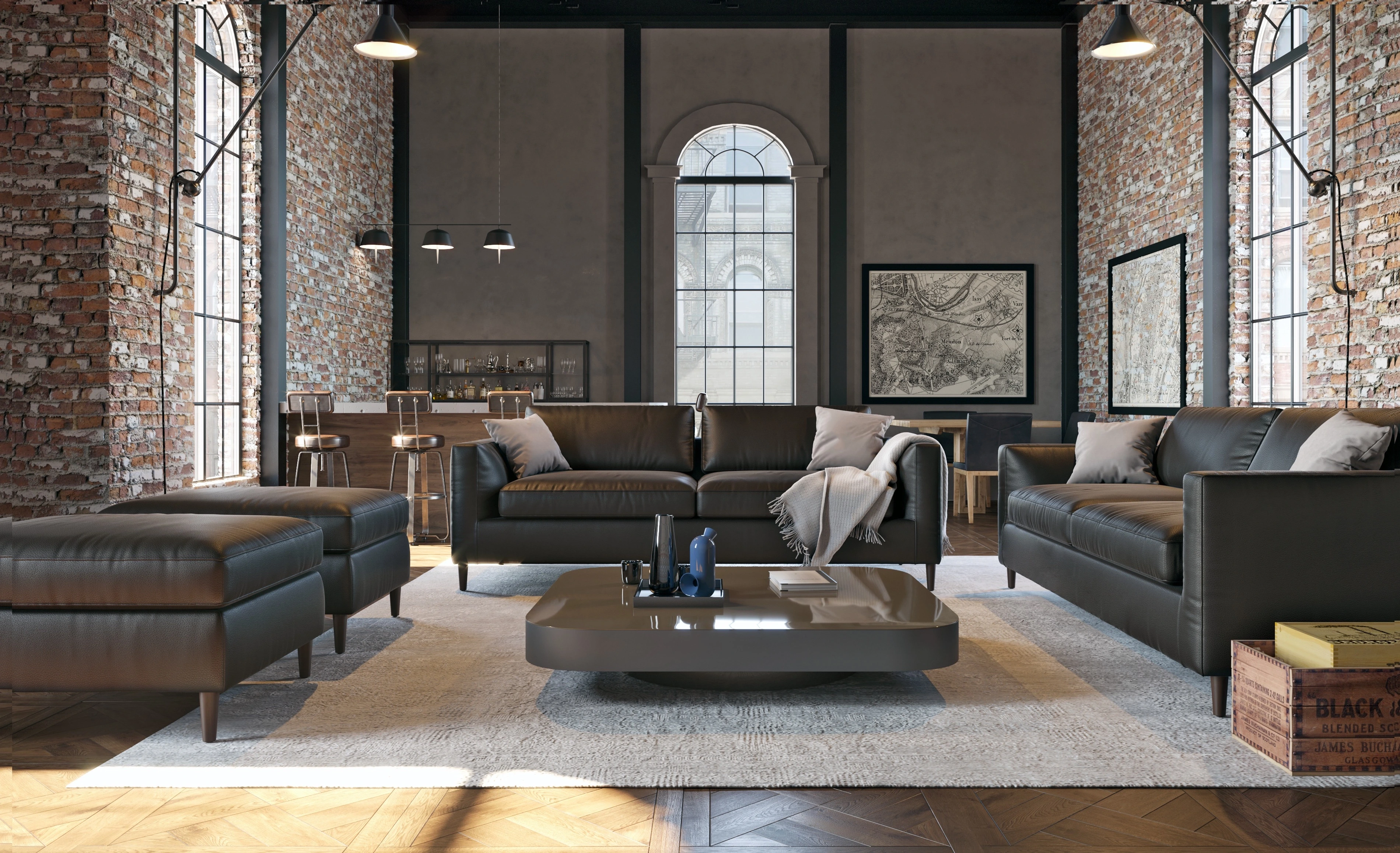 Custom Made Sofa Picture Show Leather/Customizedcompany 2