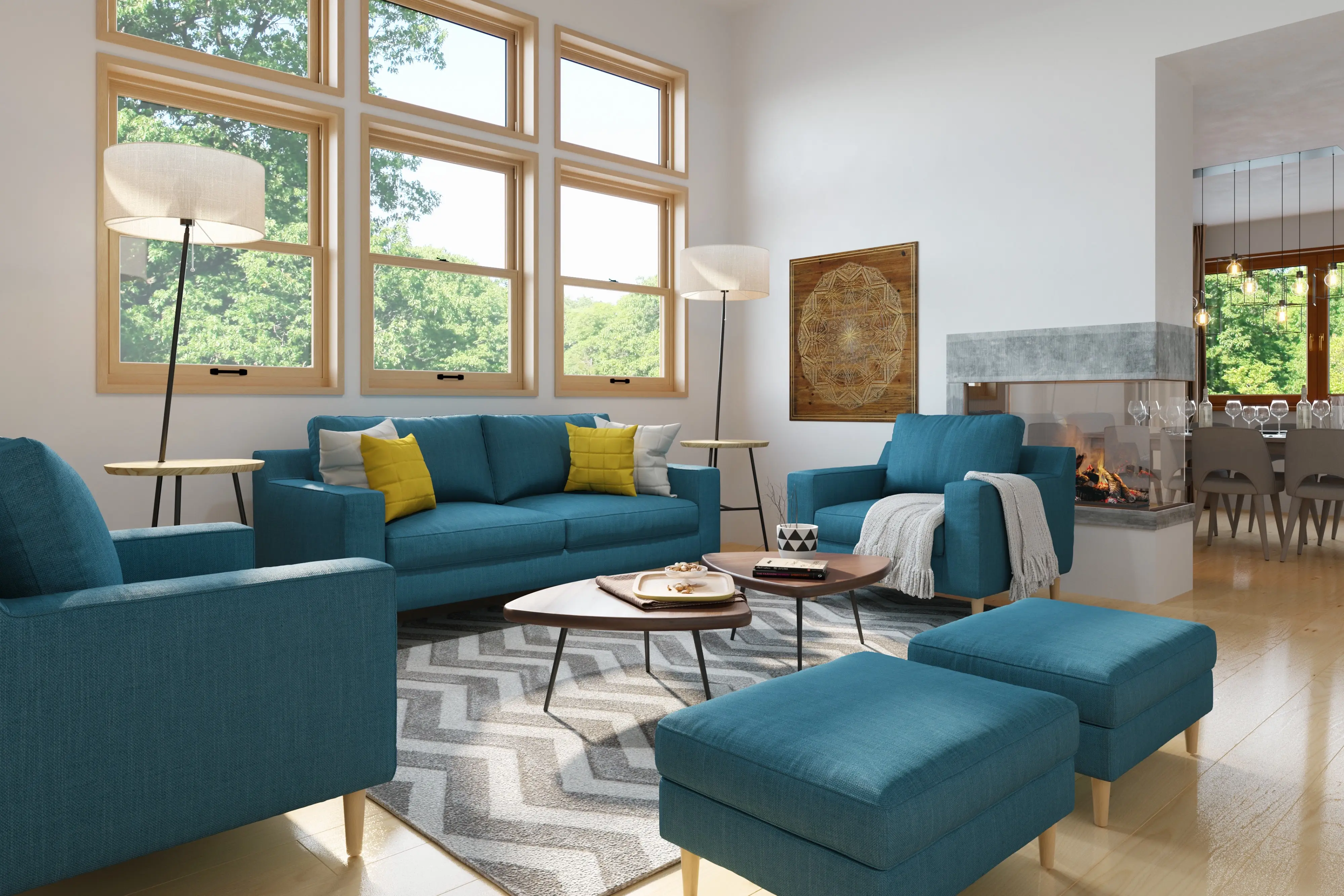 Sofa & Couch Armchair: L100*D93*H86cm 3 Seater: L200*D93*H86cm Cotton Linen / Customizedsupply 2