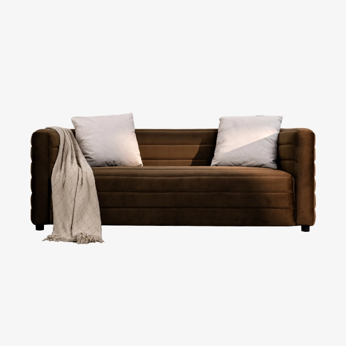Velvet Upholstered Sofa