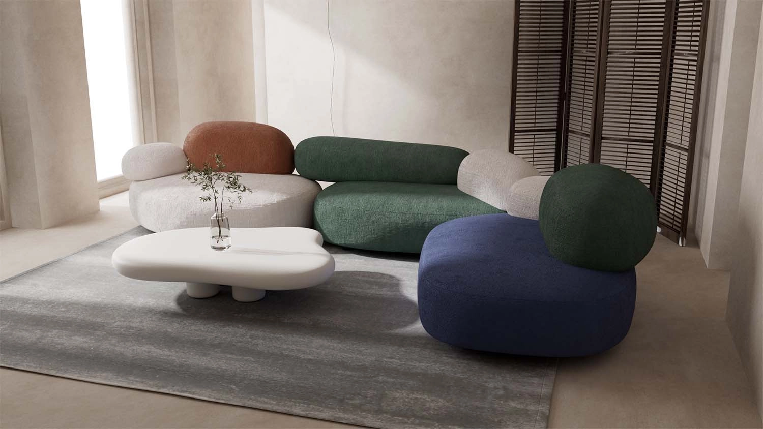 stone sofa