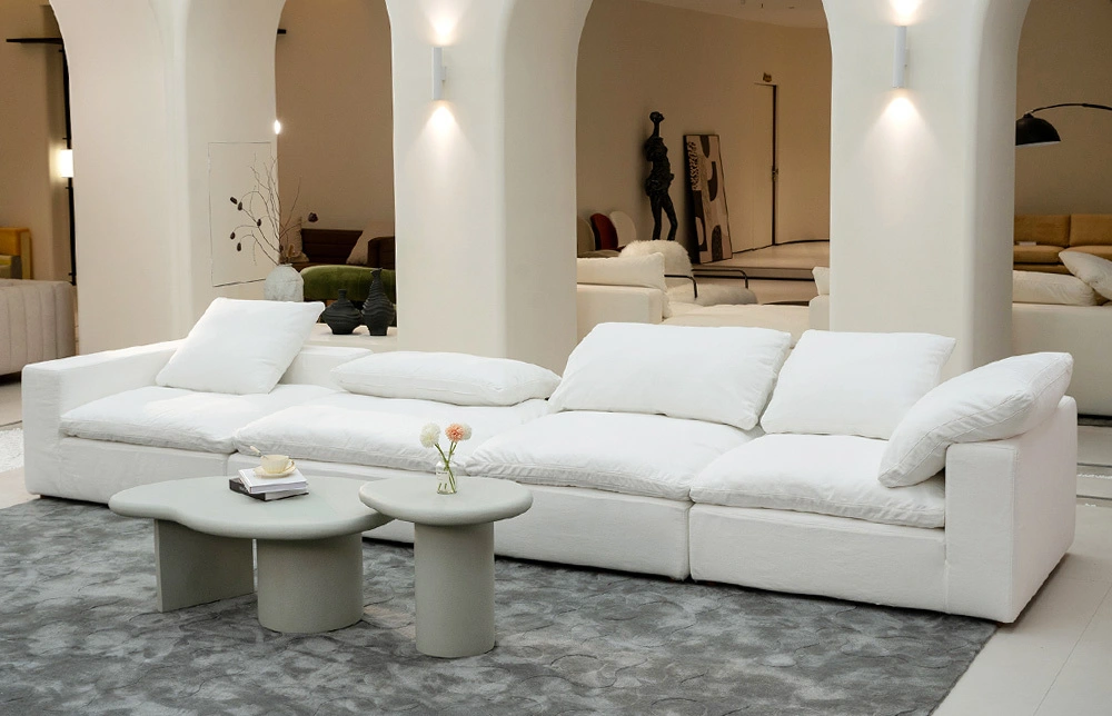 Ostuni White Cloud Canapé Modulaire Sectionnel Salon M006 1