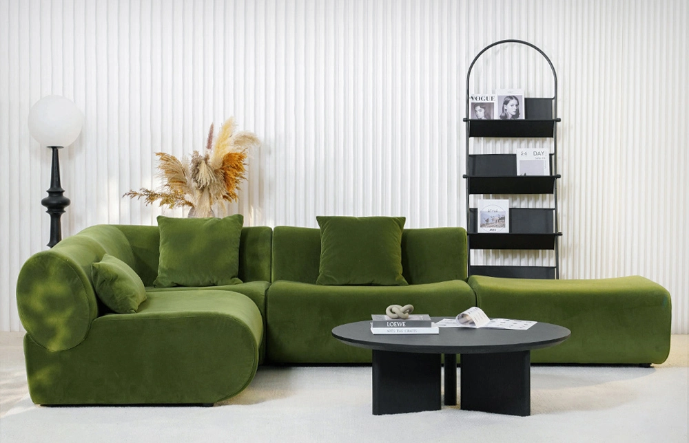 Green Bamboo Shape Modular Sofa Indoor M040 1