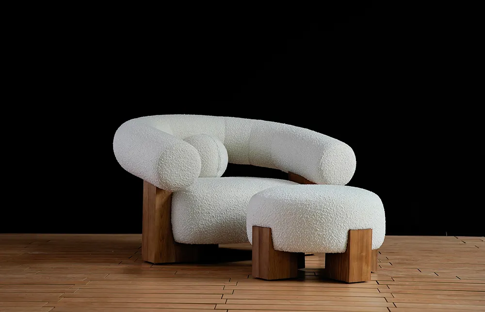 Easy-to-usesofa Set Supplier Teddy Fleece / Customized Indoor Set 3