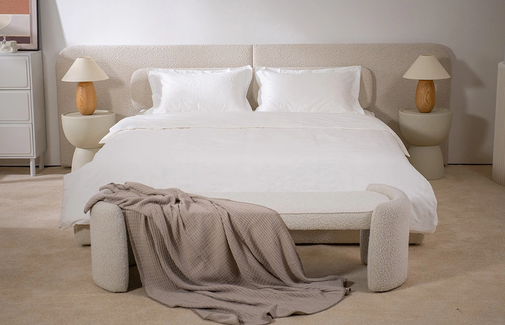 Morden Fabric Outholstery Bedframe L708 1