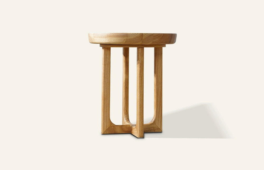 Tavolino in legno con gambe incrociate TC1021 1