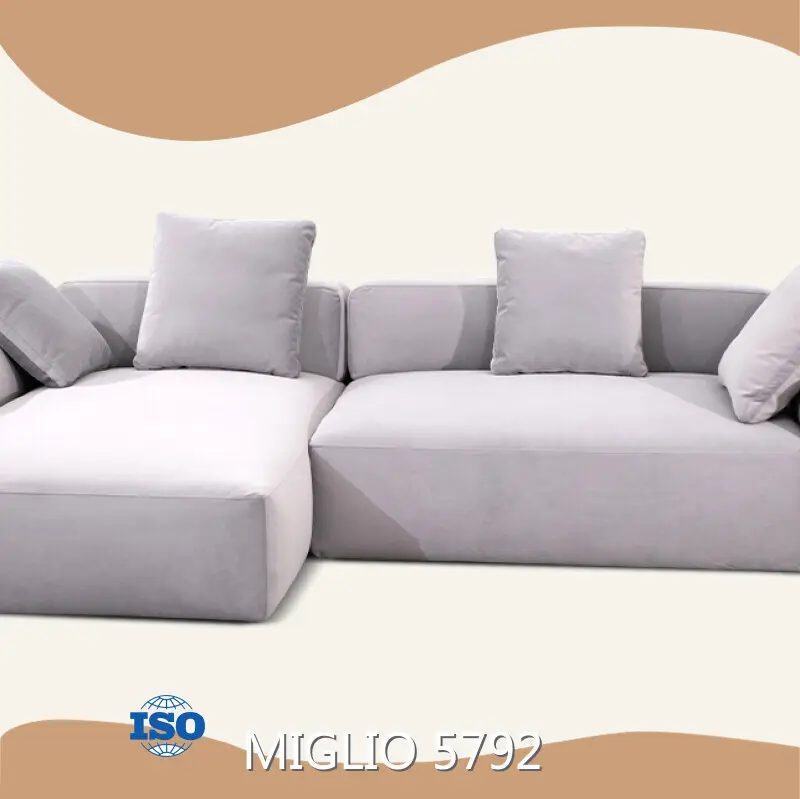 3 and 2 Seater Settees for Sale Grey/ Customized - - MIGLIO 5792 1