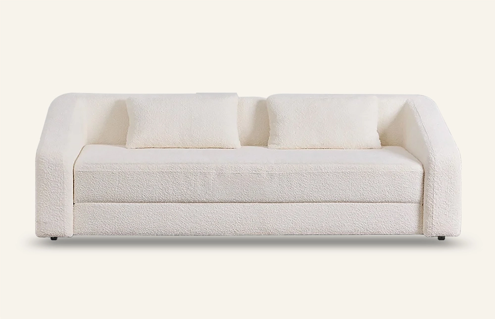 Tremosine Fabric White Sleeper Sofa M156B 1