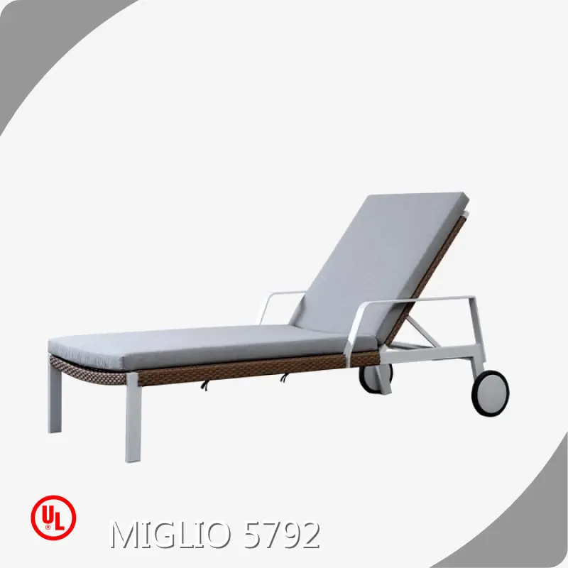Fabric Chair Supplier Manufacturers Aluminum/ Rattan / Quick Dry Foam 1